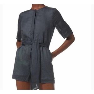Banana Republic Dark Navy‎ Short Sleeve Romper/Jumpsuit